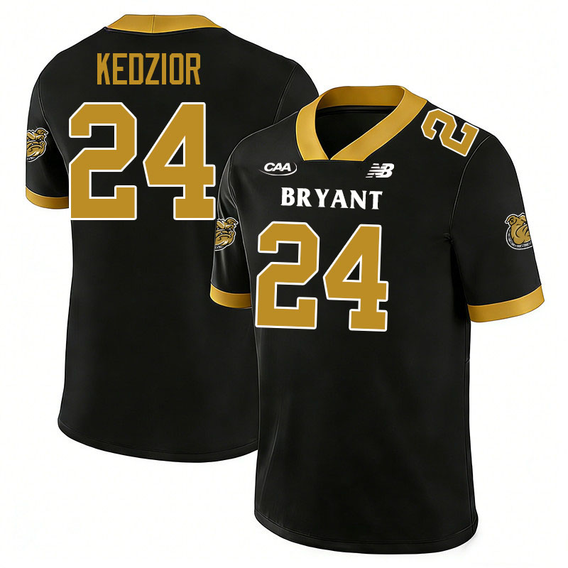 Bryant Bulldogs #24 Dylan Kedzior College Football Jerseys,Uniforms-Black